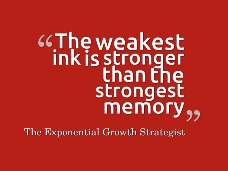 The Power of a Note-Taker