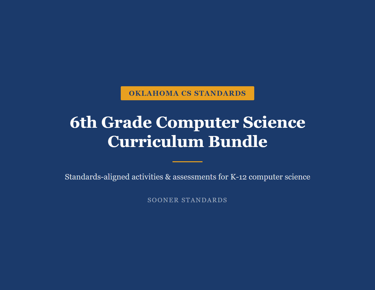 Grade 6 Oklahoma Computer Science standards compared to CSTA national standards