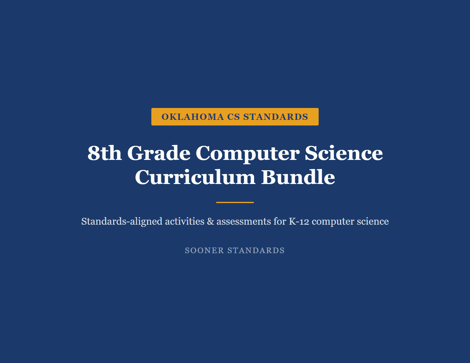 Grade 8 Oklahoma Computer Science standards compared to CSTA national standards