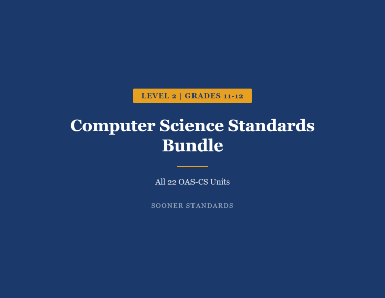 Level 2 Grades 11-12 Computer Science complete OAS-CS bundle