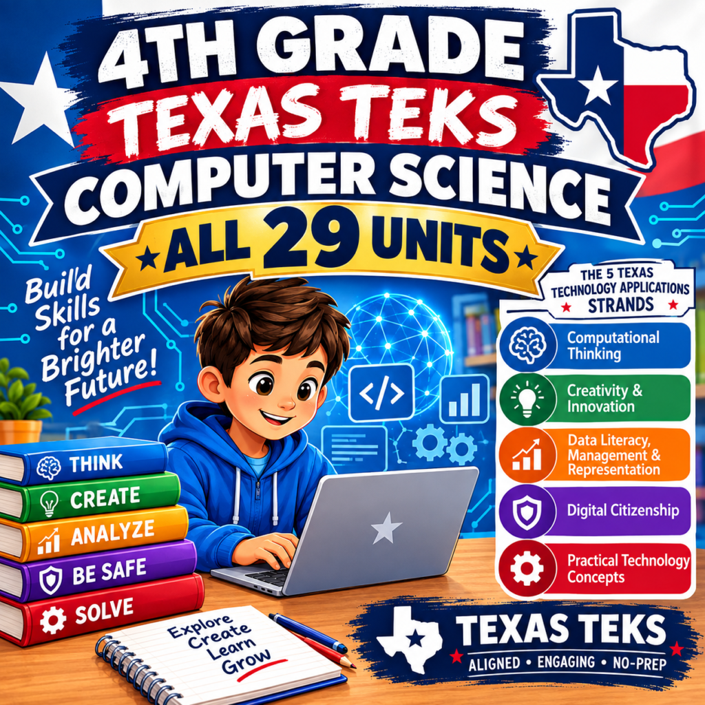 4th Grade CS Bundle — All 29 TEKS Standards
