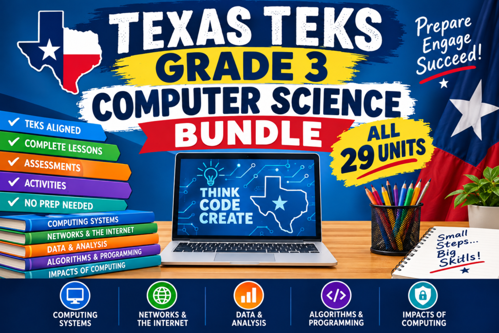 3rd Grade CS Bundle — All 29 TEKS Standards